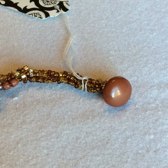 FINAL SALE PRICE CL Designs Unique Embellished Bracelet in Brn/Gld - Picture 5 of 5